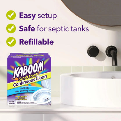 Toilet Bowl Cleaner System with 2 Refills