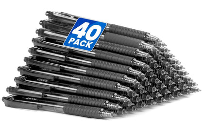 40 Pack Ballpoint Pens for Smooth Writing