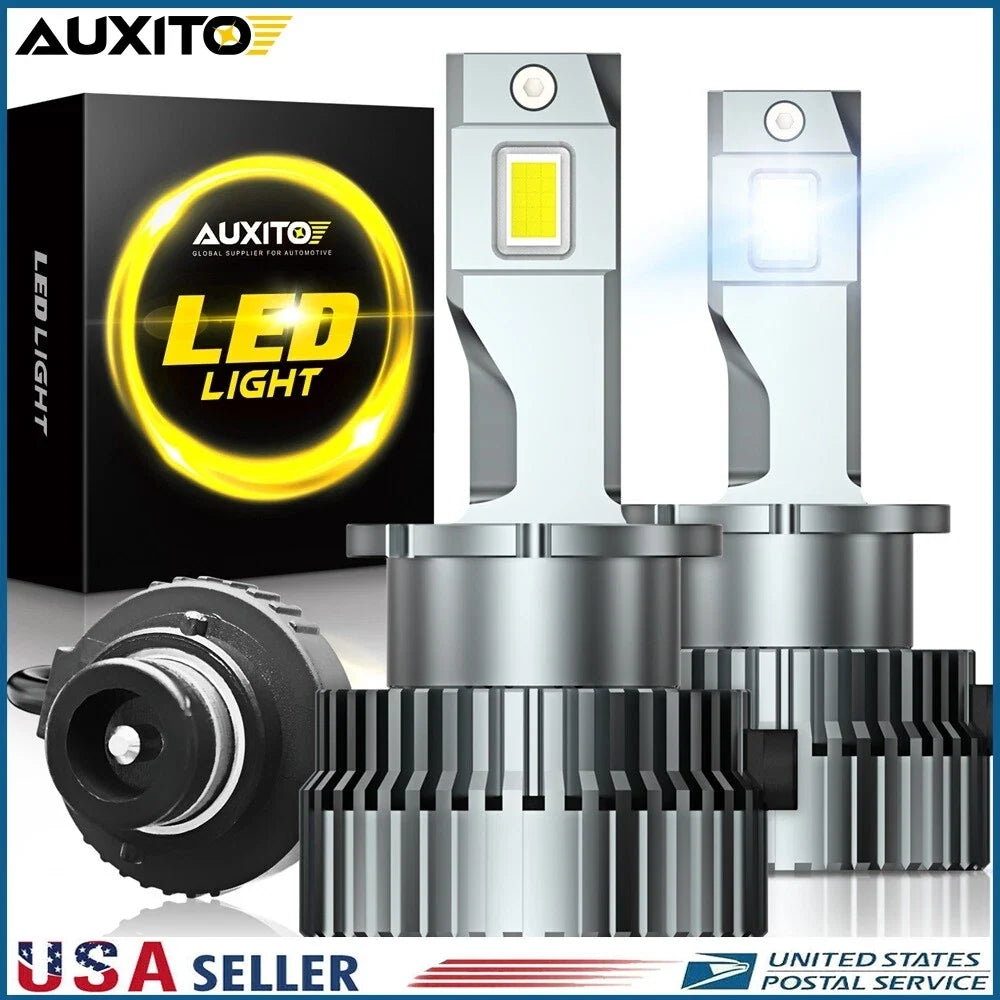 LED Headlight Bulb D2S D2R by AUXITO for HID Conversion 40000LM