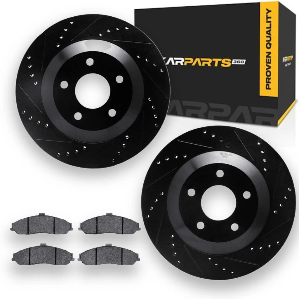 Brake Rotor Set with Pads for Cadillac XLR (2004) ALX-PAU-DF-8512-46004-CLA1