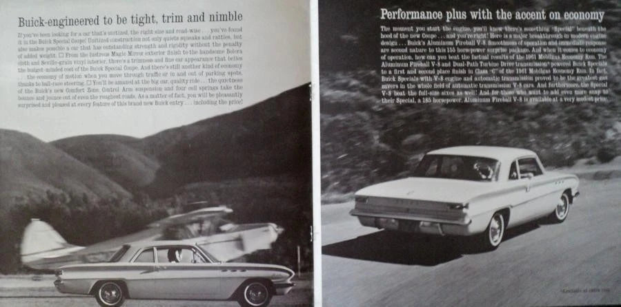 Oversized Sales Brochure for Buick Special Coupe (1961)