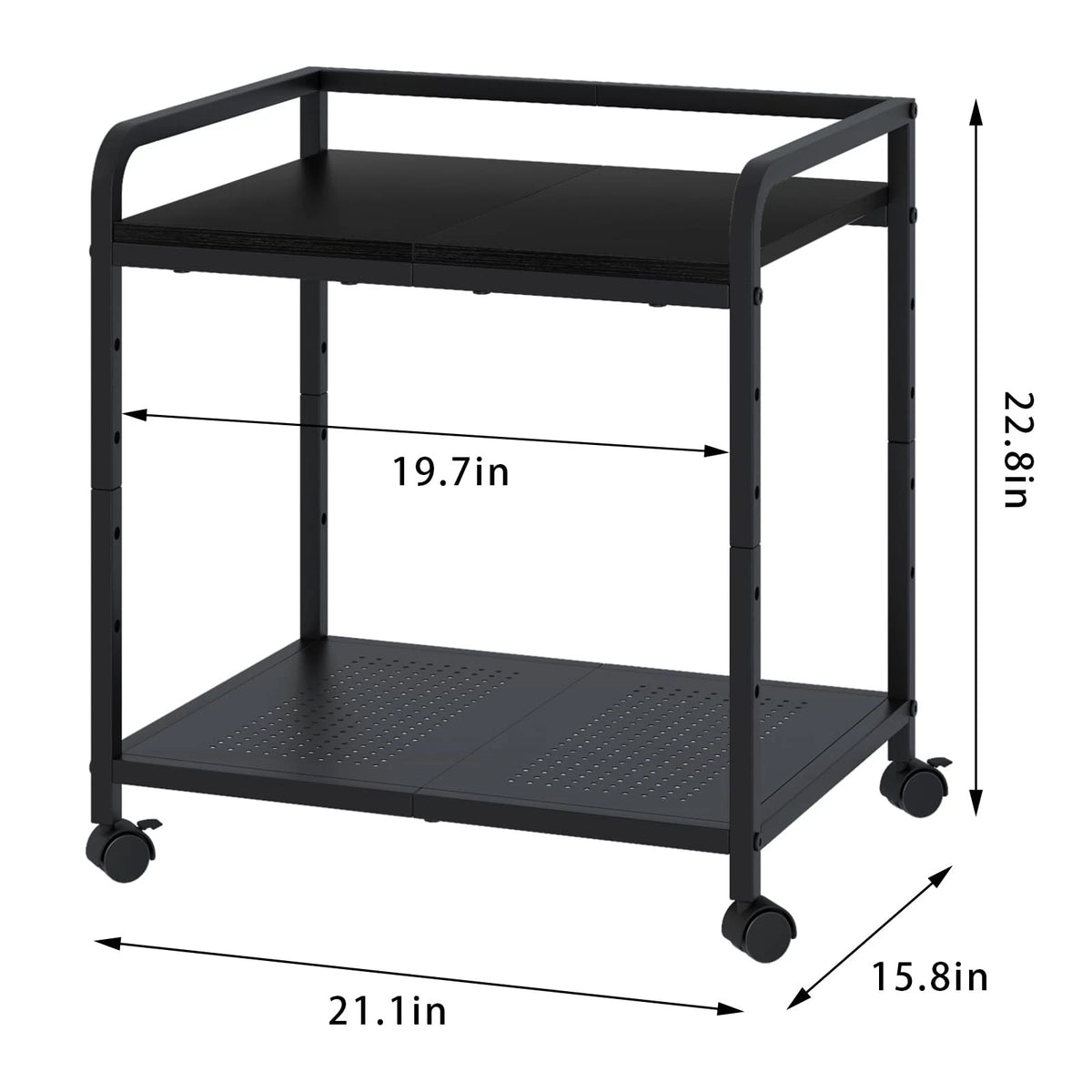 Large Printer Stand for Under Desk (21"x15.8")