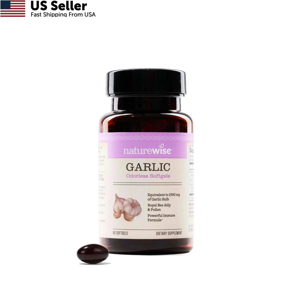 Odorless Garlic Pills for NatureWise (60 Count)