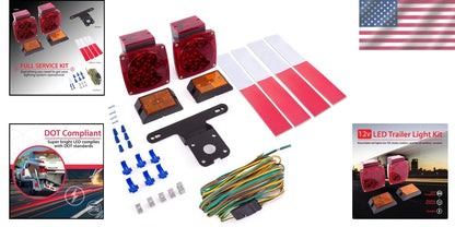12V LED Trailer Lighting Kit for Safety (Complete Submersible Solution)