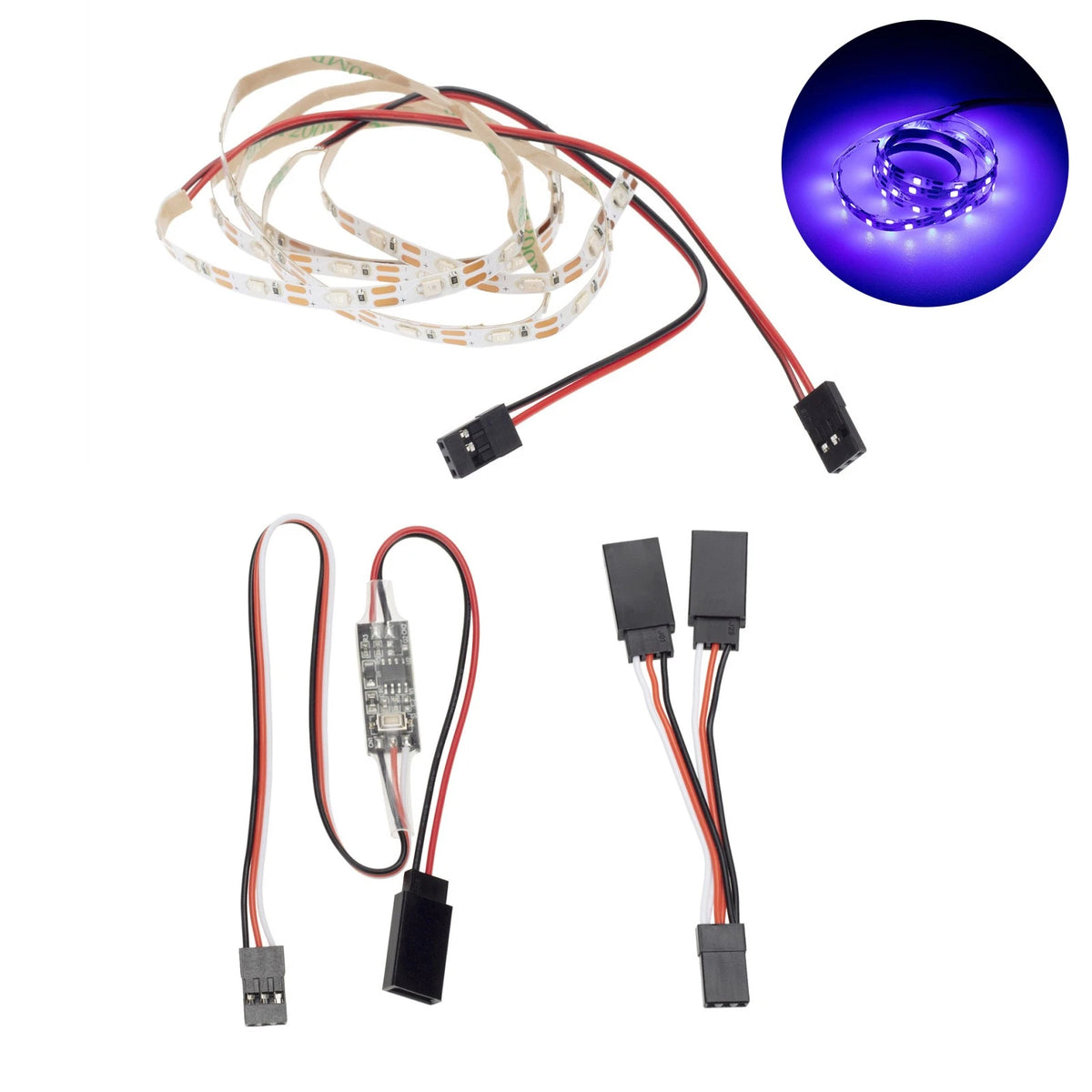 LED Light Strip Kit for RC Fixed Wing Airplane