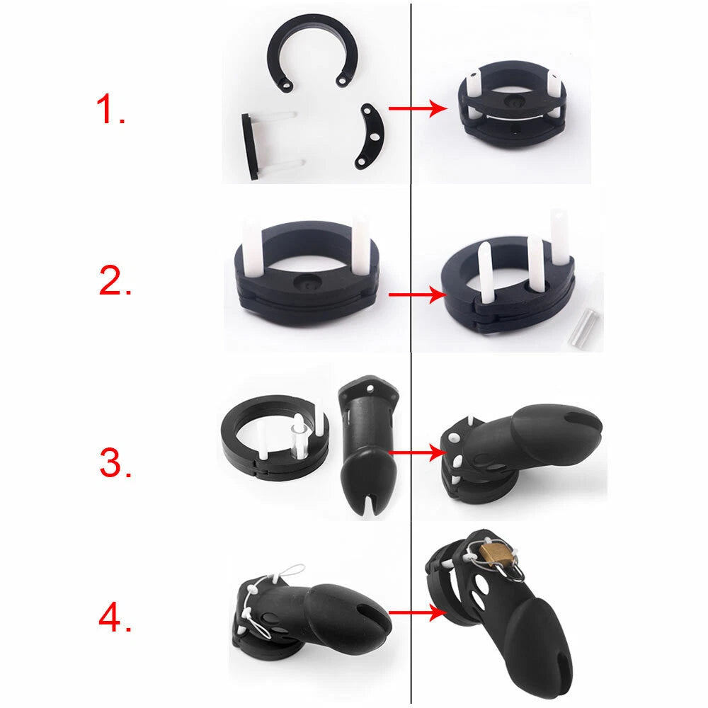 Chastity Cage Belt for Male Restraint (BDSM Device)