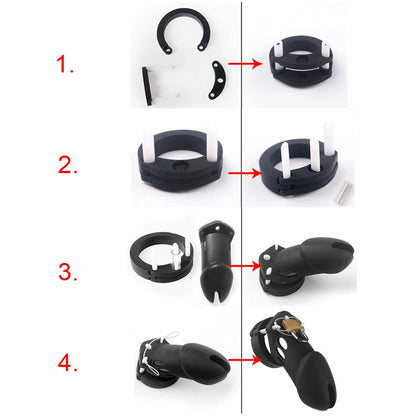 Chastity Cage Belt for Male Restraint (BDSM Device)