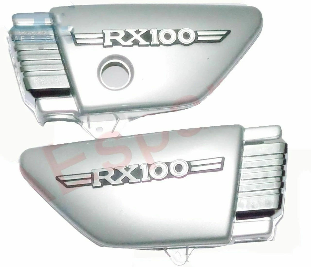 Side Panel Set for Yamaha RX100 (1985–1996) Silver Plastic