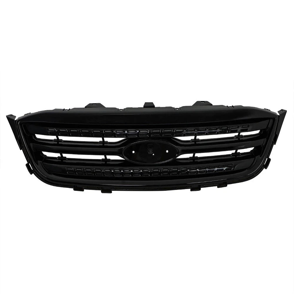 Front Upper Grille Bumper for 2010–2012 Ford Taurus, Gloss Black