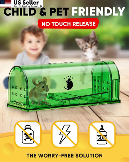 4X Humane Mouse Traps for Motel (No Kill Live Catch)
