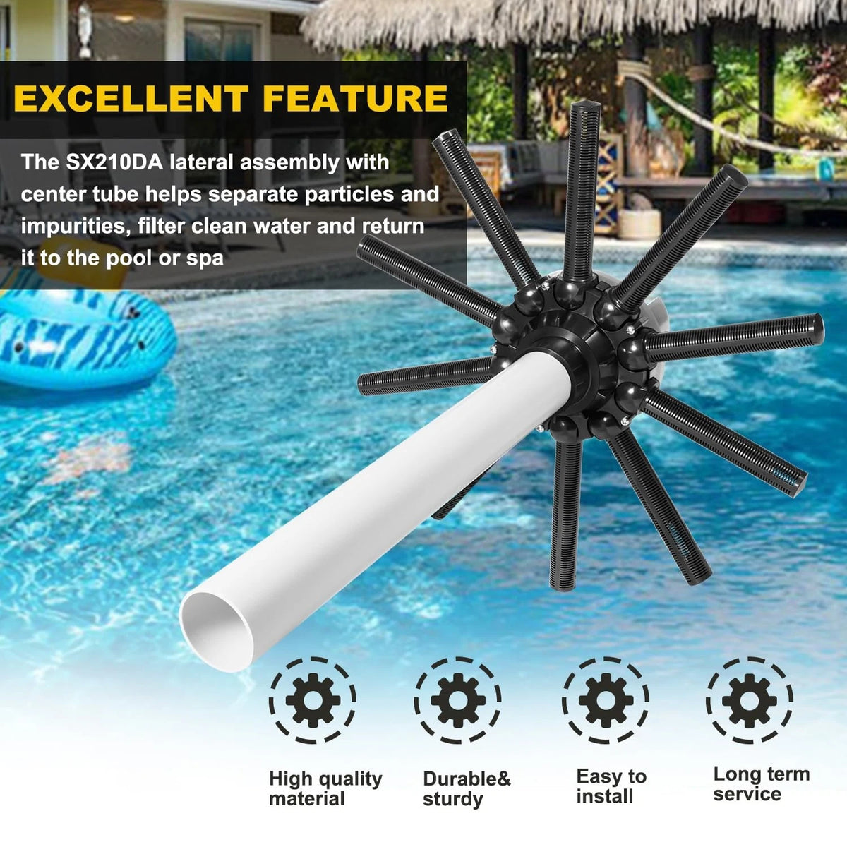 Lateral Assembly for Hayward S210T Pro Series Sand Filter (S180T, S210T)