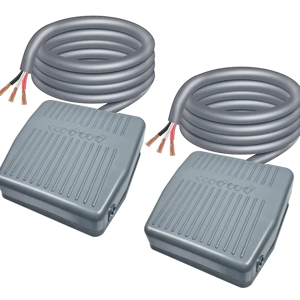 2X Momentary Foot Pedal Switch for AC Applications (110V, 5A)