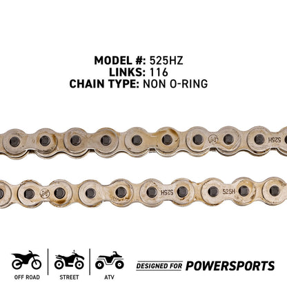 Sprocket Chain Set 15/43 Tooth for Honda CBF600 (MK1003931, 519-KCS0403K-K001)