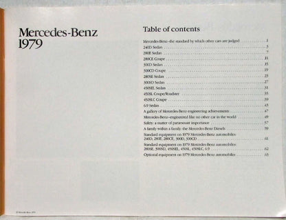 Mercedes-Benz Full Line Large Sales Brochure (1979)