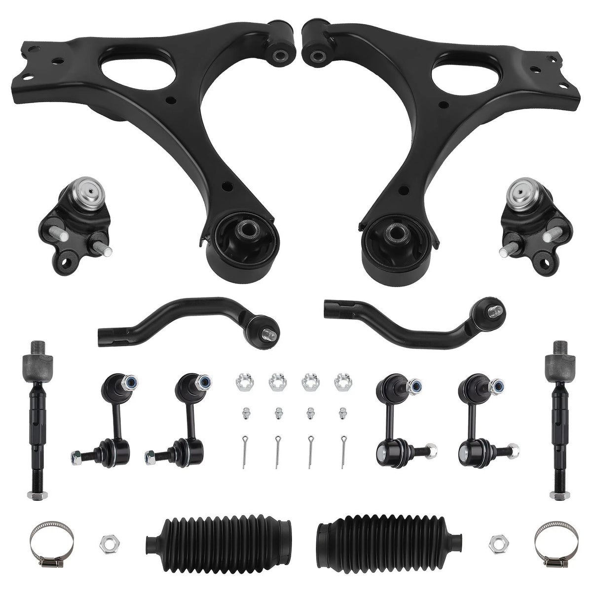 14Pcs Front Lower Control Arms & Ball Joints for Honda Civic (2006–2011)