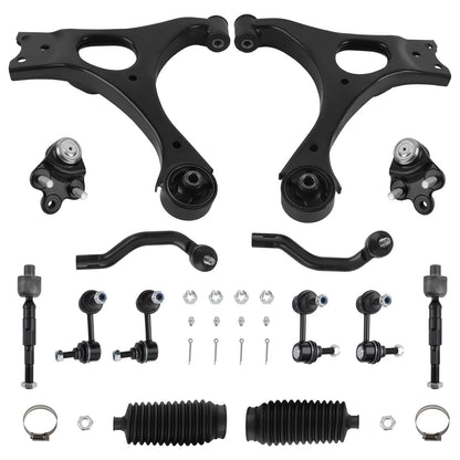14Pcs Front Lower Control Arms & Ball Joints for Honda Civic (2006–2011)