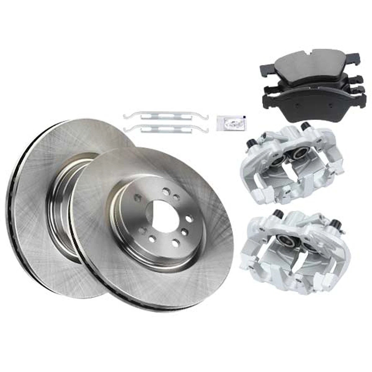 2X Front Brake Kit with Calipers for MB R Class ML R350 ML450 (18103363, R34298)