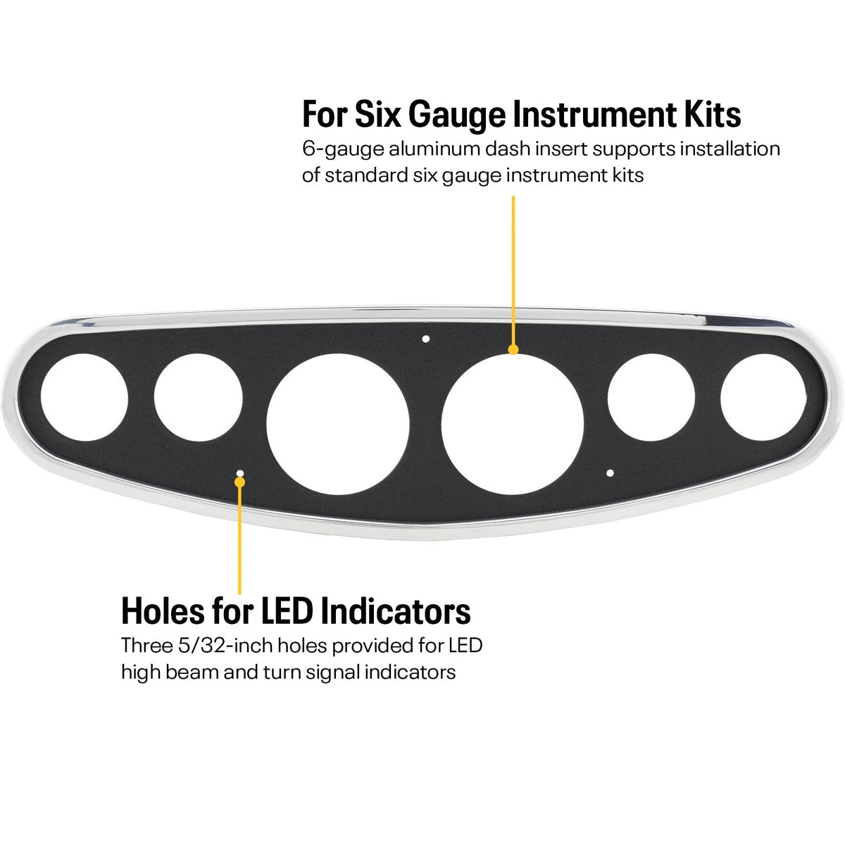 6-Gauge Insert Panel and Bezel Kit for (91150100-ENG)