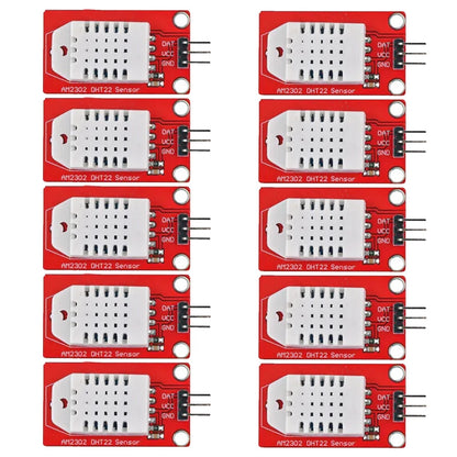 10Pcs DHT22 Digital Temperature and Humidity Sensor Module 3.3V-5V
