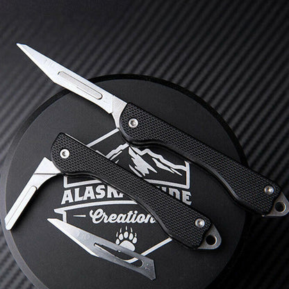 Mini G10 Pocket Utility Knife for EDC Outdoor Travel Keychain Folding Knife