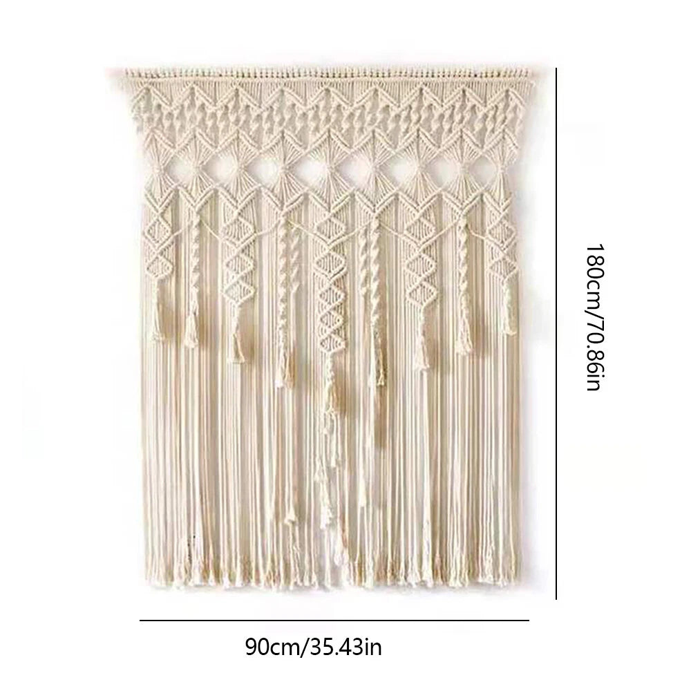 Large Macrame Wall Hanging for Home Decor (Boho Chic Art)