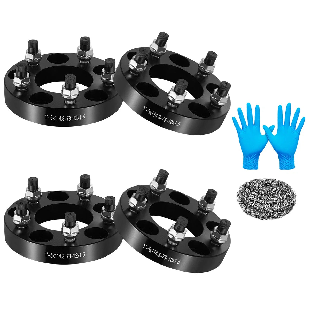 1" Wheel Spacers Set of 4, 5x4.5 5x114.3 for 2019 Lexus GS F