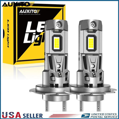 H7 LED Headlight Bulb Set (2X) for Multiple Vehicles - 6500K