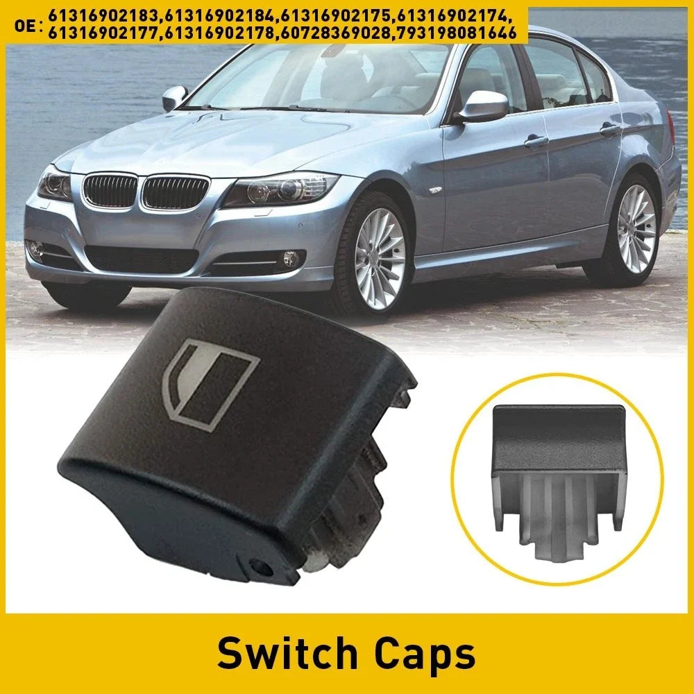 2X Window Switch Button Cap Cover for BMW 3 Series E46 (2001-2005)
