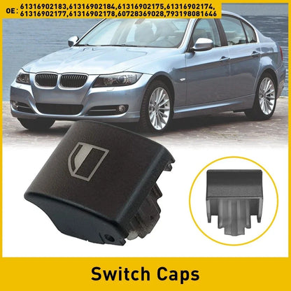 2X Window Switch Button Cap Cover for BMW 3 Series E46 (2001-2005)