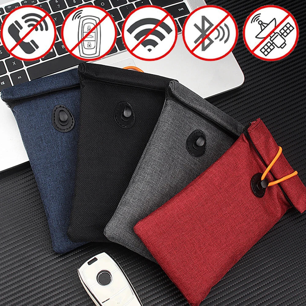 Faraday Bag RFID Signal Blocking Shield Pouch for Keys, Cell Phone, Wallet