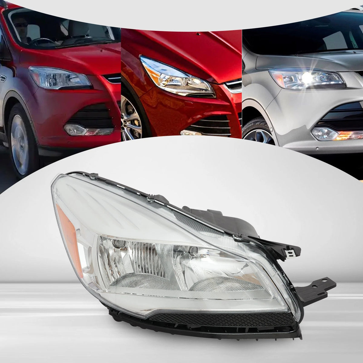 Headlight Assembly for Ford Escape (2013–2016) Halogen RH/Passenger Side