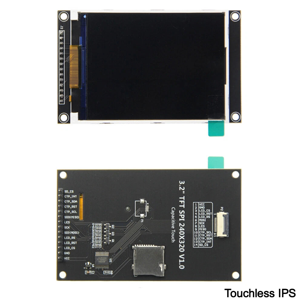 2X 3.2 Inch SPI Serial TFT LCD Display Module IPS 240x320 ILI9341V