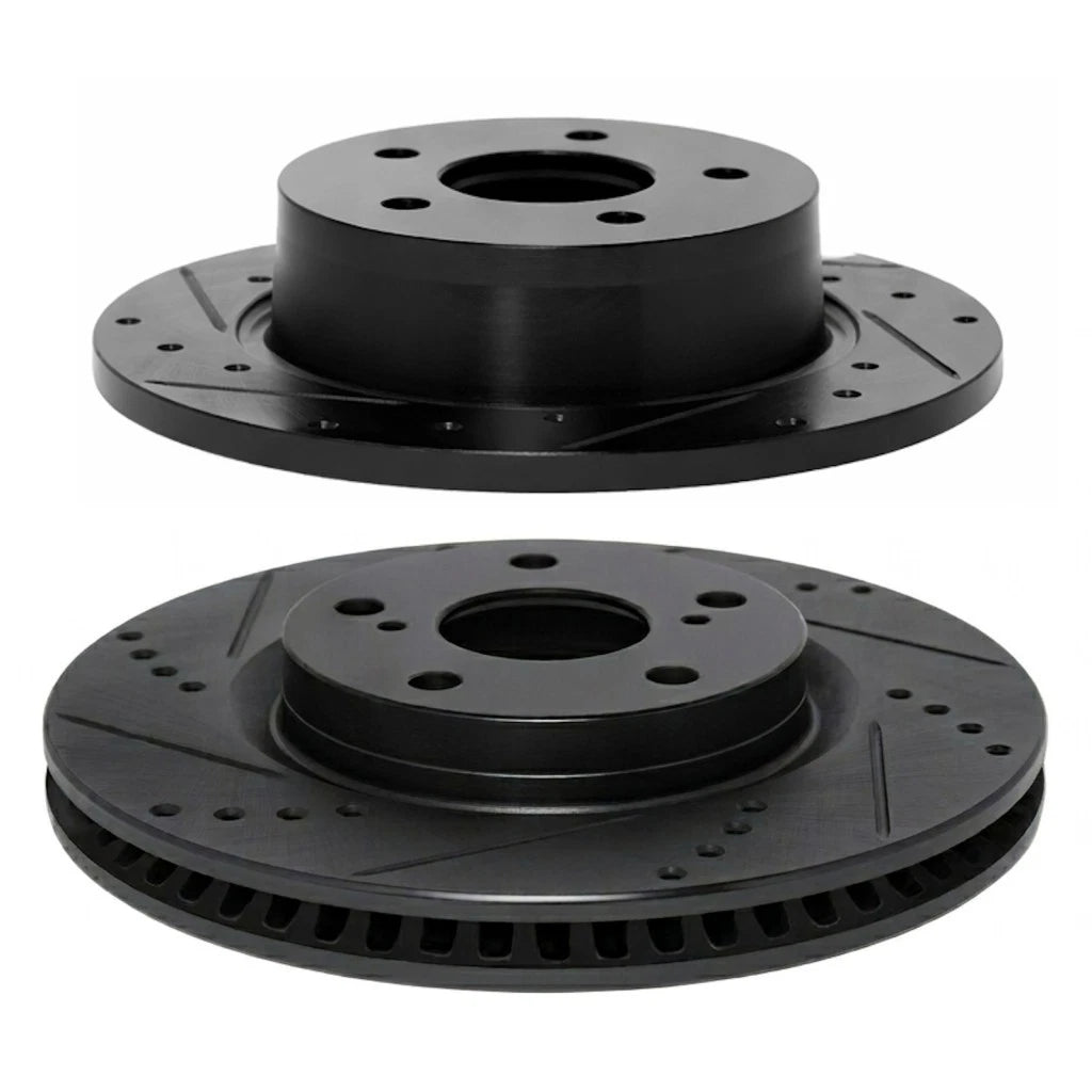 Brake Rotor Set for Honda Accord (2018–2022) ALX-PAU-DF-8004-59040-CLA1, Drilled & Slotted
