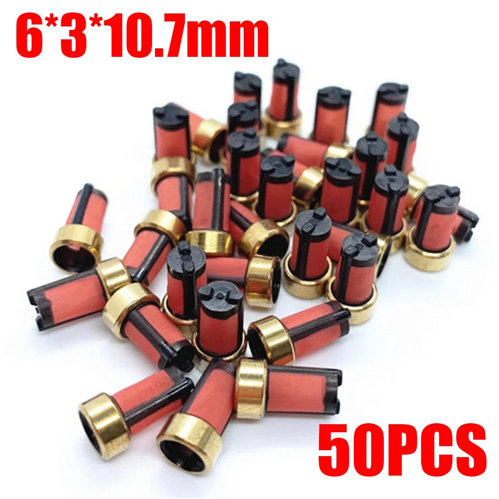50 Pcs Fuel Injector Micro Basket Filter for Toyota Denso (ASNU003)