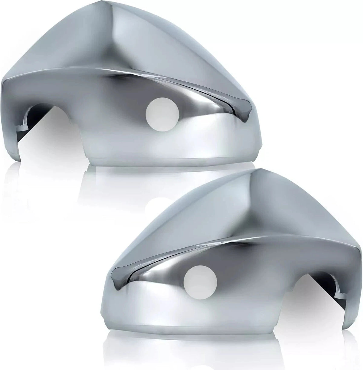 Set of 2 Door Mirror Chrome Covers for Volvo VNL (2004–2024)