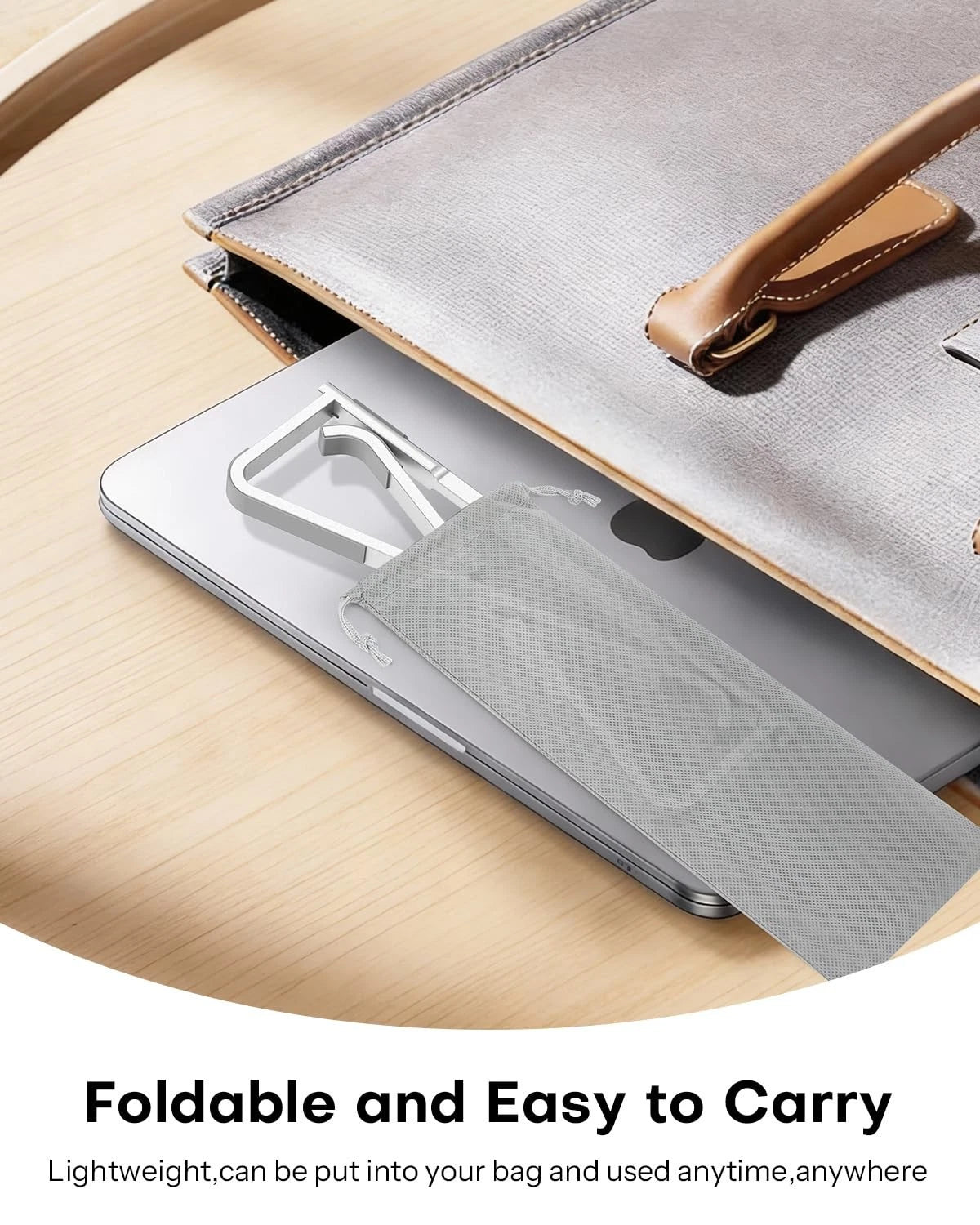 Portable Laptop Stand for Desk (Foldable, Ergonomic)