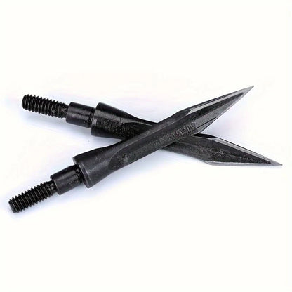 2X Archery Broadheads 100 Grain Solid Screw-in for Traditional Arrows