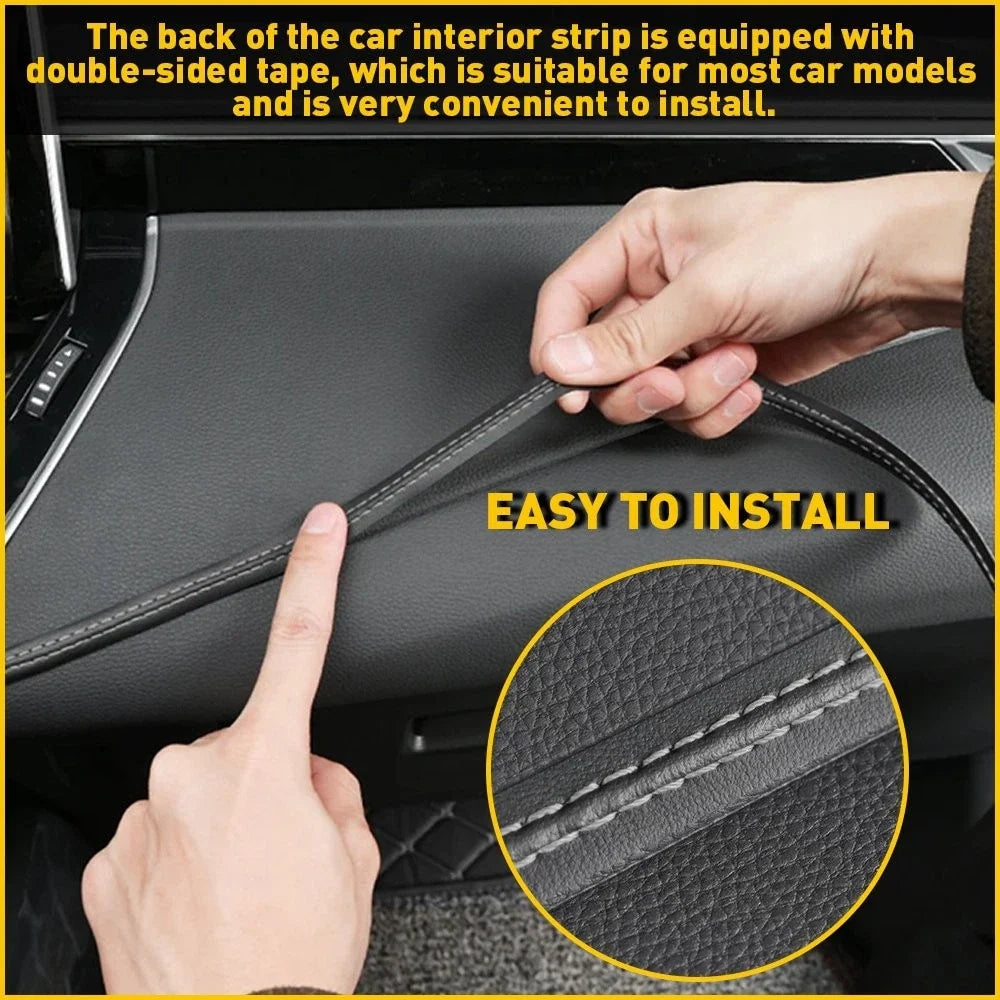 PU Leather Dashboard Trim Strip for Various Makes and Models