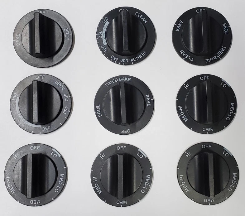 814362 Burner Knobs for Whirlpool Electric Range