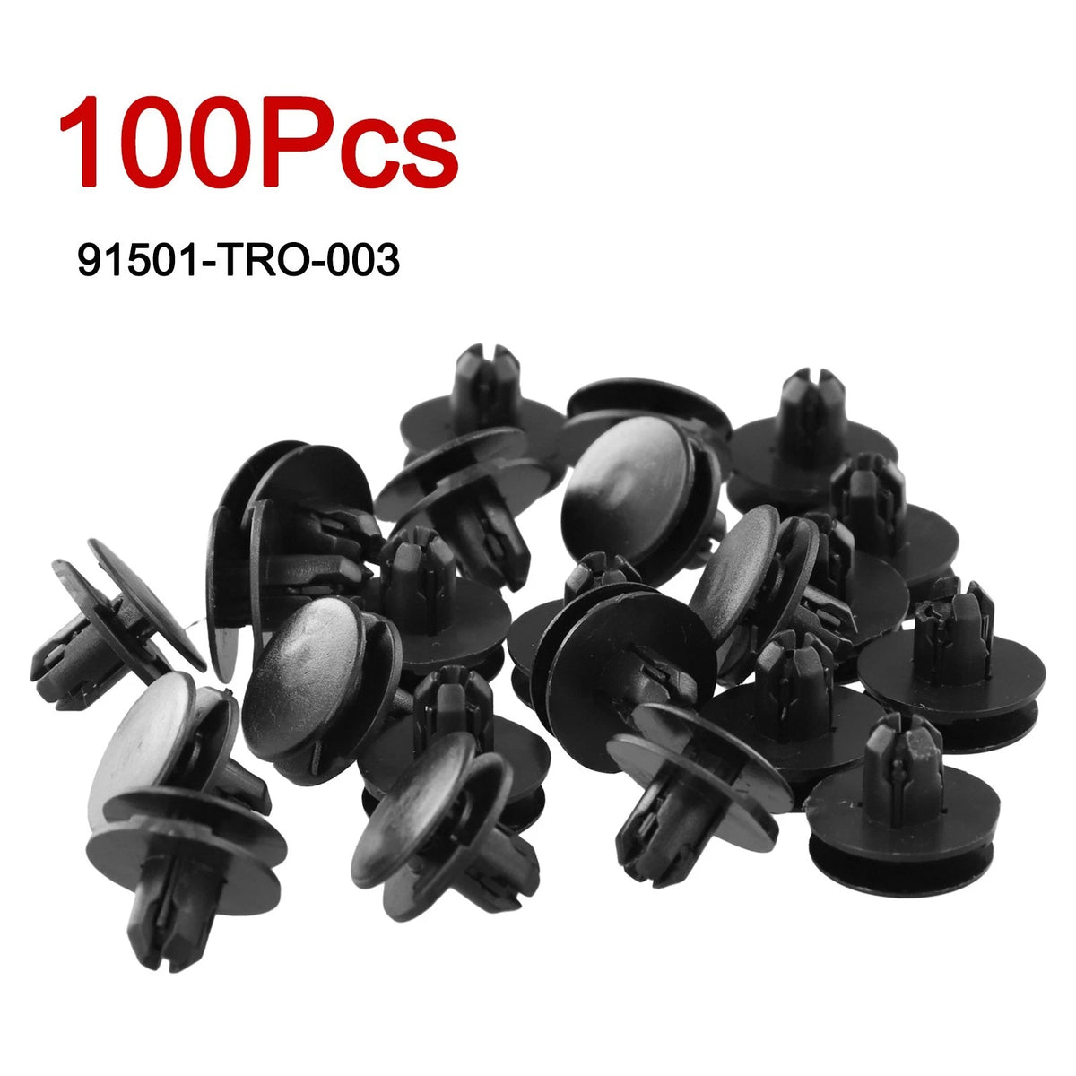Set of 4 Plastic Rivet Retainers for Automotive Clips