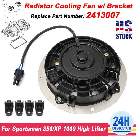 Radiator Cooling Fan for Polaris Sportsman 850/XP1000 (2016–2020) 2413007
