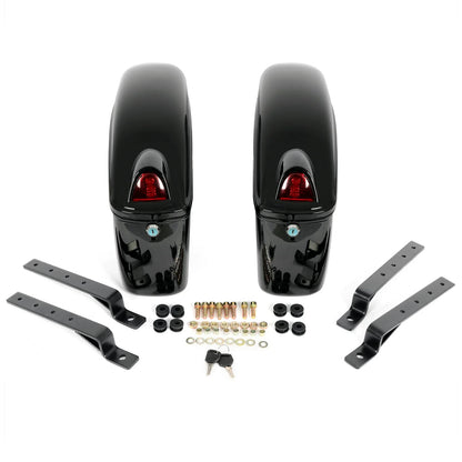 Universal Saddlebag Set for Harley Cruiser with Lights