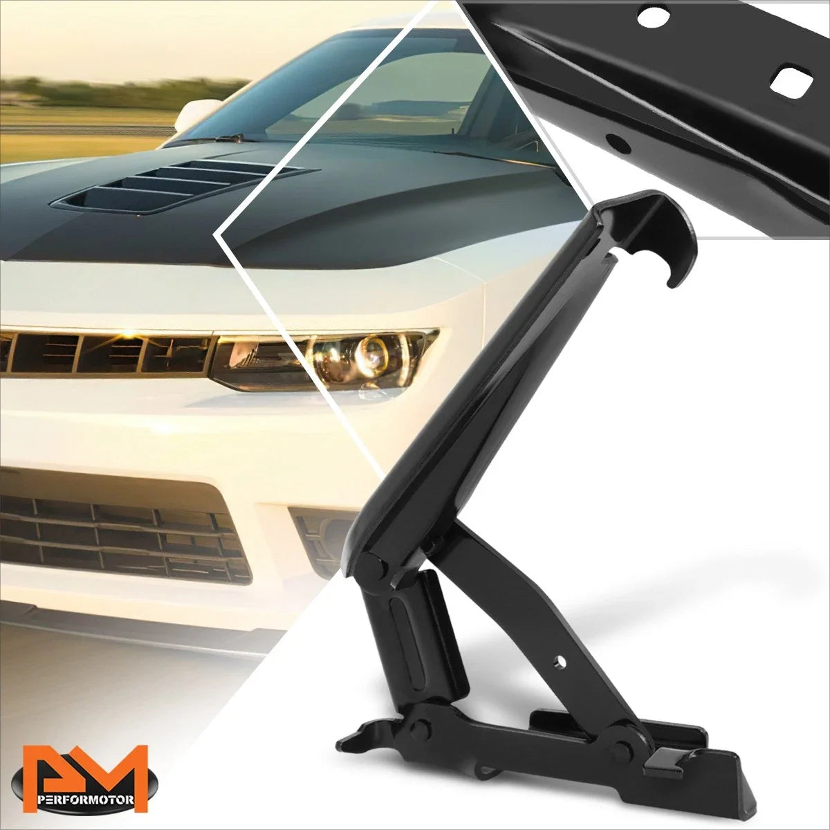 Steel Engine Hood Hinge Left for Chevy Camaro (2010-2015)