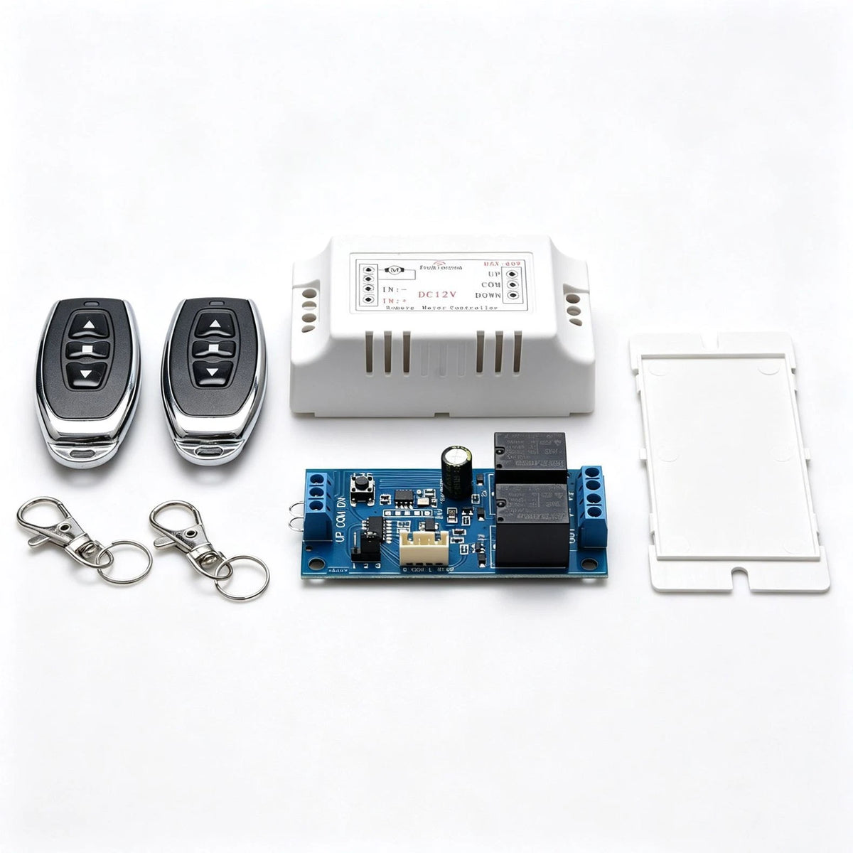 2X Universal Motor Wireless Remote 12V Switch 2 Channel RF433MHz