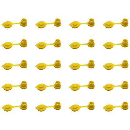 Set of 20 Yellow HD Gas Can Vent Caps for Rubbermaid Rotopax Anchor Eagle Gott