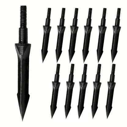 2X Archery Broadheads 100 Grain Solid Screw-in for Traditional Arrows