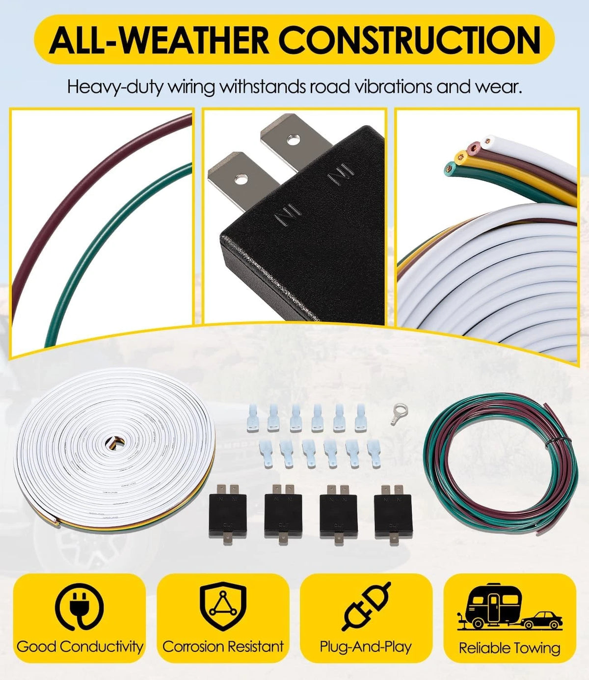 Tail Light Wiring Kit for RV Towing (BX8848)