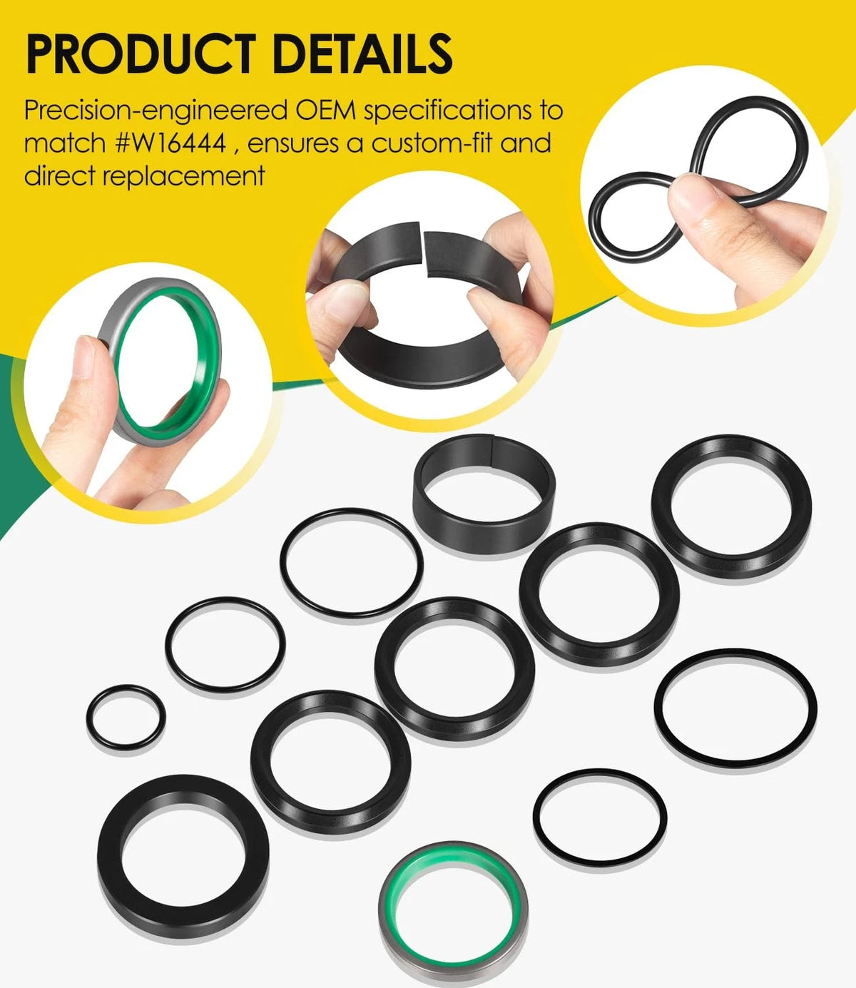 Hydraulic Cylinder Seal Kit for John Deere Loader 145, 146, 148, 158