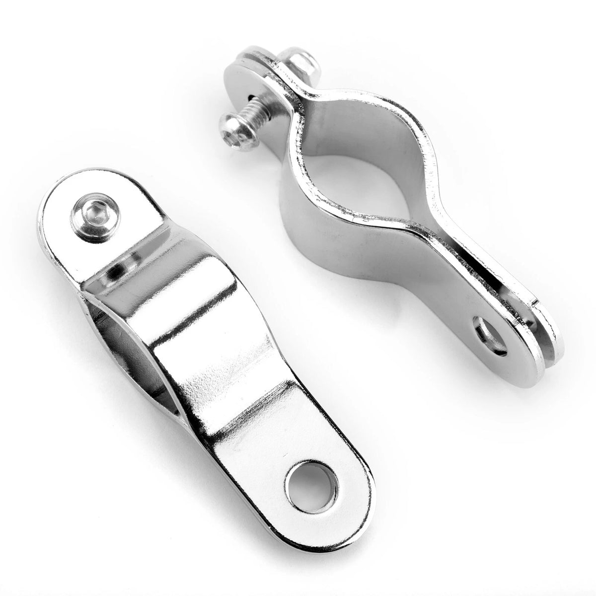 Adjustable Foglight Bracket for Motorcycle (30-35MM) M523-A079-Chrome