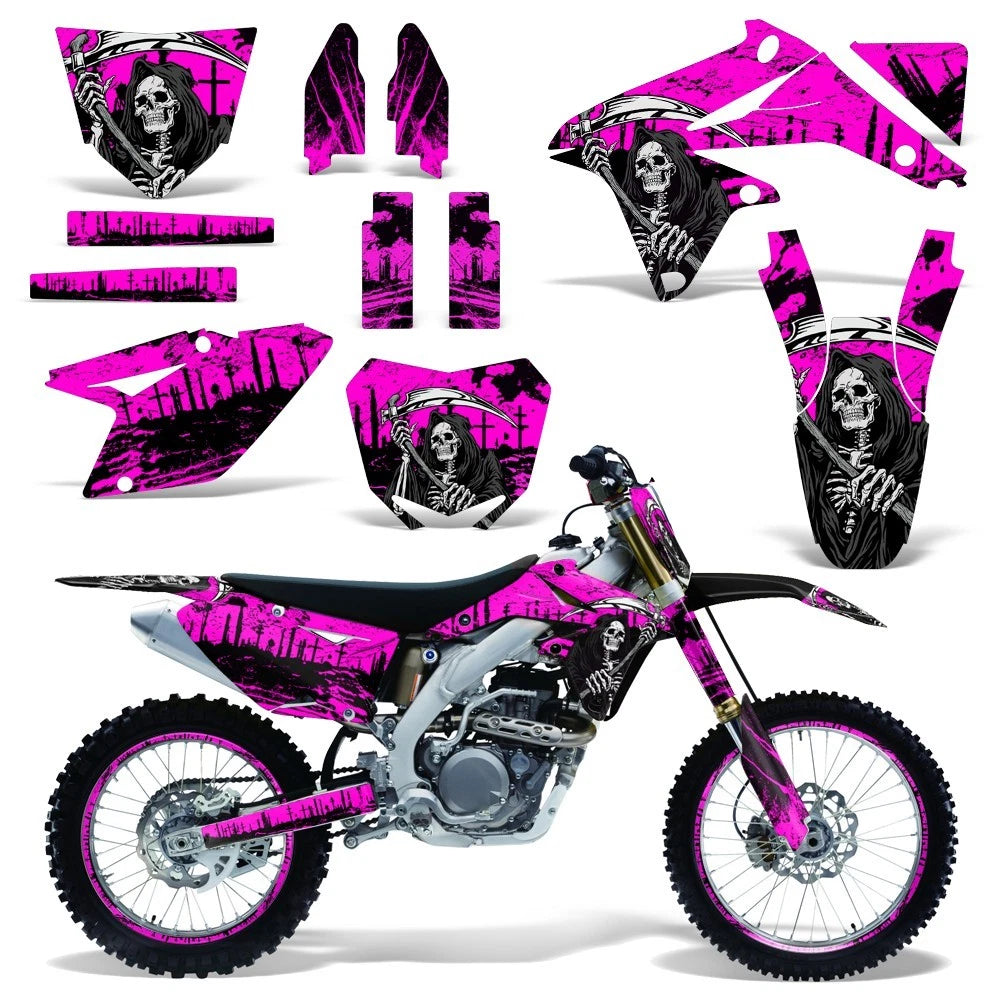 Graphic Stickers +#PLT/RIM Decals for Suzuki RMZ450 (2008–2017) 2 PK